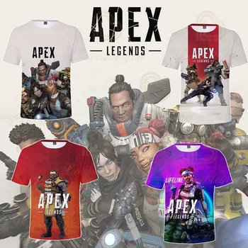 

Apex Legends T Shirt for Children Boys Girls 3D Cartoon Printed Short Tee T-shirt Polyester Tshirt Kids Children Clothes 4-14T