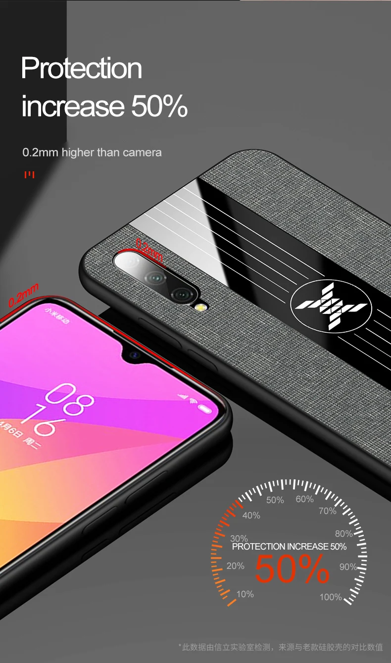 Тканевый чехол из ТПУ для Xiaomi Mi A3 9 8 Lite SE A2 9T Note 10 Pro деловой Ультратонкий Max 3 2 CC9e
