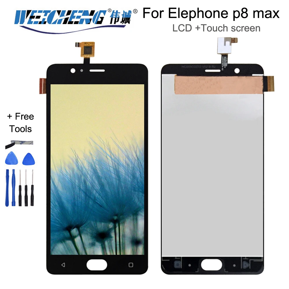 ЖК дисплей с сенсорным экраном экран для Elephone P8max p8 max запасные части + инструмент