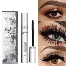 Qibest 4D черная Водонепроницаемая тушь для ресниц стойкая Тушь Профессиональный макияж пушистый объем косметика для завивки ресницы