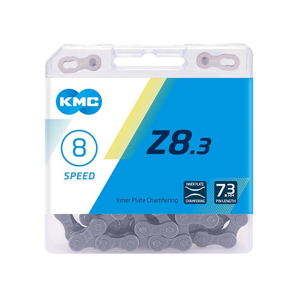 KMC Z8.3 велосипедная цепь, 8 скоростей, для поездок на велосипеде, для отдыха, оригинальная Z8 MTB, для шоссейного велосипеда, 116L цепи с оригинальной коробкой Cadeia