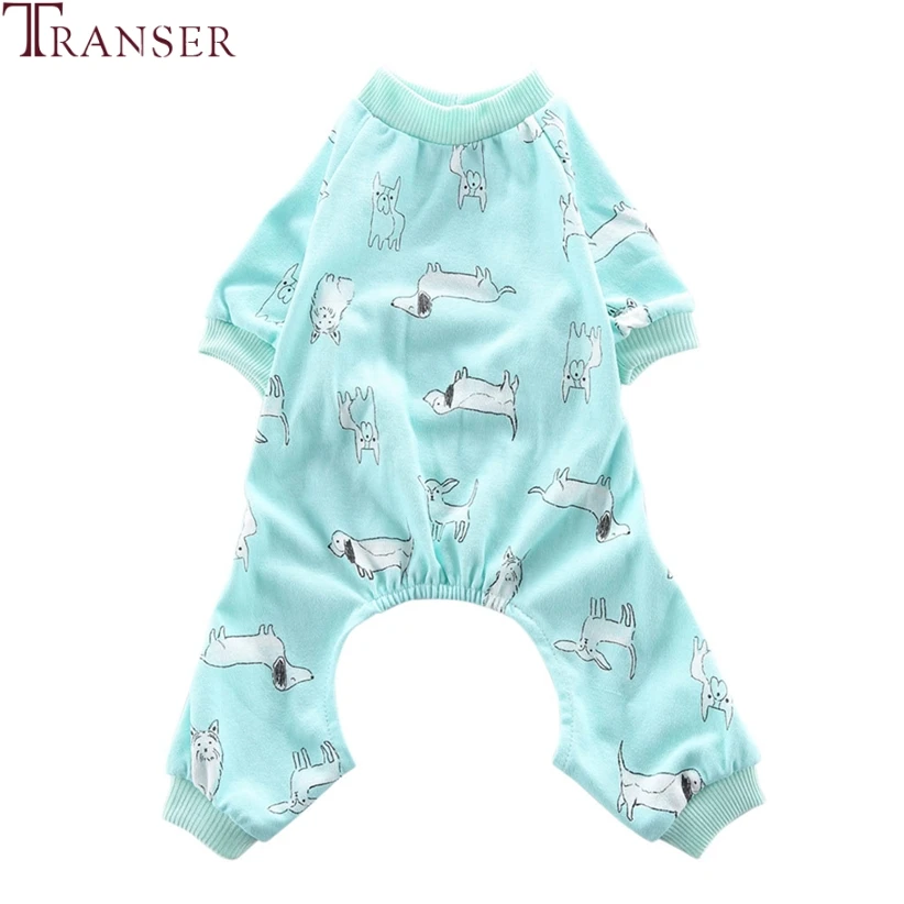 

Transer Dachshund Dogs Print Puppy Sleeping Jumpsuit Comfortable Cotton Dog Clothes Traksuit Pet Costume Drop Shipping 908