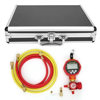 

Digital Refrigerant Gauge High Pressure Vacuum Pressure Manifold Tester 1/8in NPT Refrigerant Meter
