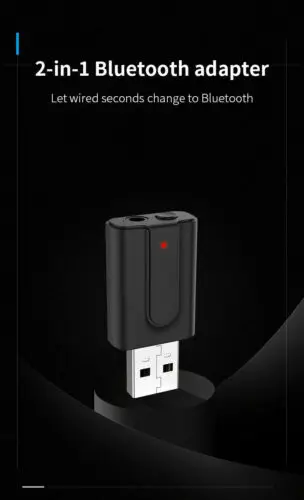 3,5 мм 2 в 1 соединение через usb и беспроводное, через Bluetooth 5,0 Музыка Аудио стереоресивер адаптер приемник для док-станции 15 м
