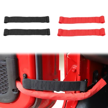 

for Jeep Wrangler JK 2007-2017 Car Interior Door Limit Straps Adjustment Protection Rope Oxford Cloth Bandages Accessories 2Pcs