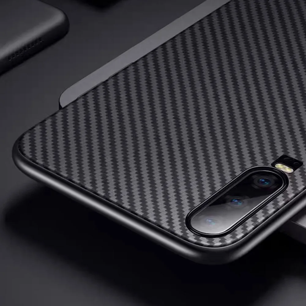 Корпус из углеродного волокна для huawei P30 P20 Lite Honor 10i 8X 8A 20 Pro Y5 Y6 Y7 Y9 2019 Nova 5 4 3i P Smart Plus