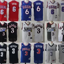 Мужские баскетбольные шорты в Филадельфии, Joel Embiid Allen Iverson Julius Erving, женские Молодежные Детские трикотажные изделия