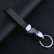 Интернет-магазин Taobao Лидер продаж Топ Класс Для мужчин ключи для Jaguar пряжки творческие подарки из натуральной кожи металлом Леопардовый носок Автомобильный Брелок-подвеска