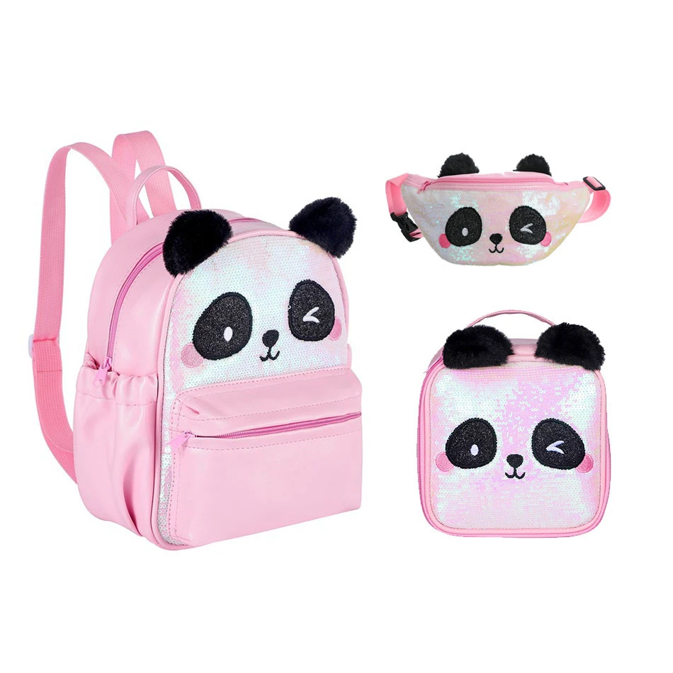 Mochilas de de Panda niñas pequeñas, morral escolar de sirena, bolso de cintura, mochila hombros|Bebé y Niños Bolsas| -