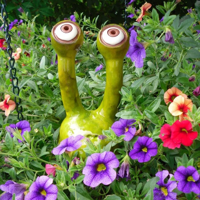 Kreatív Szemek Dísz Kézzel Festett Gyanta Kézműves Asztali Bonsai Dekoráció Az Otthoni Kerti Udvarhoz Scvd889 - Image 3