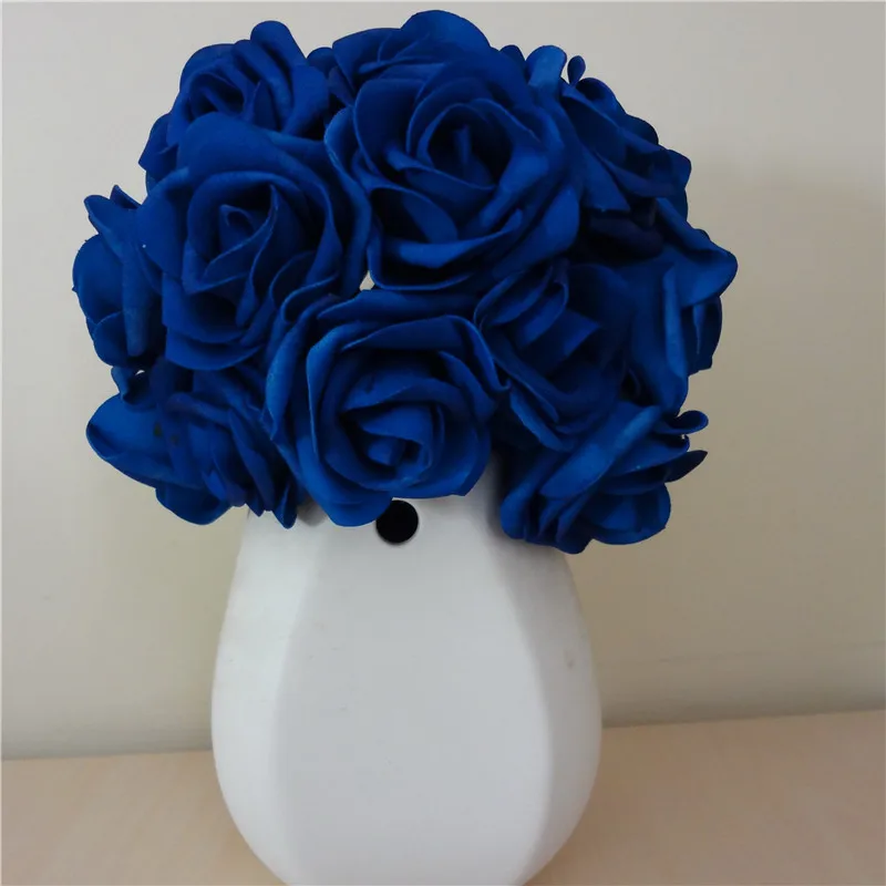 100x Artificial Flowers Royal Blue Roses For Bridal Bouquet Wedding Decor  Arrangement Centerpiece Wholesale Lots Lnrs001 - Artificial Flowers -  AliExpress