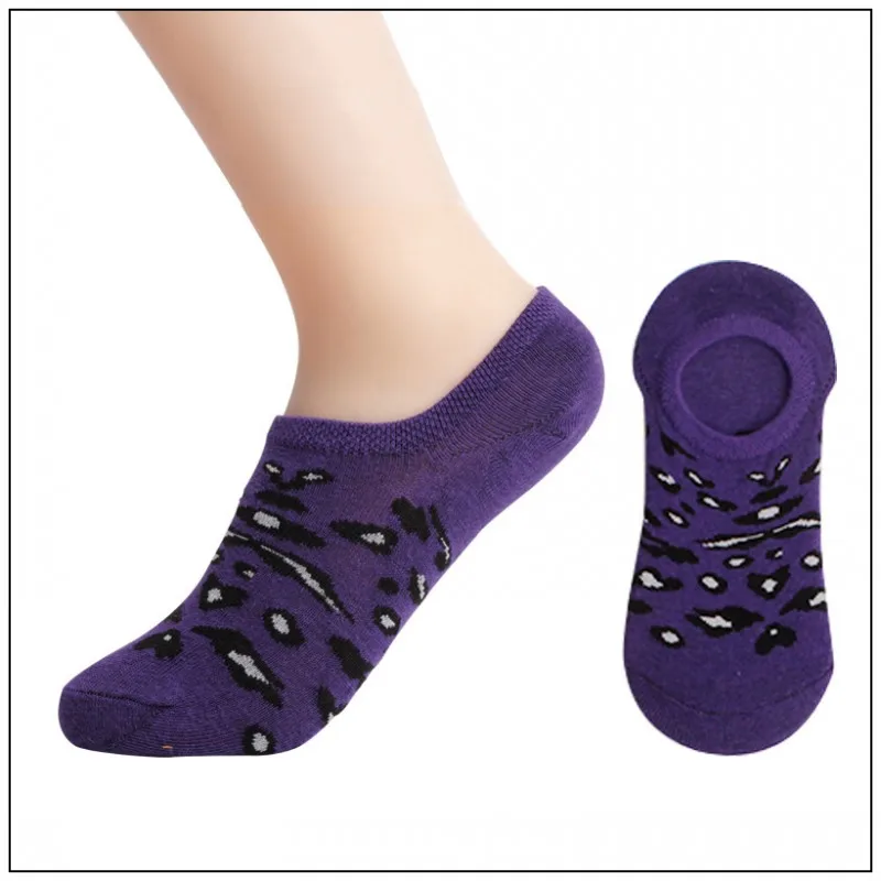 3Pairs/lot=6pieces Leopard Boat Socks Ladies Cotton Invisible Summer Women Fashion Socks Wild College Wind Socks Female