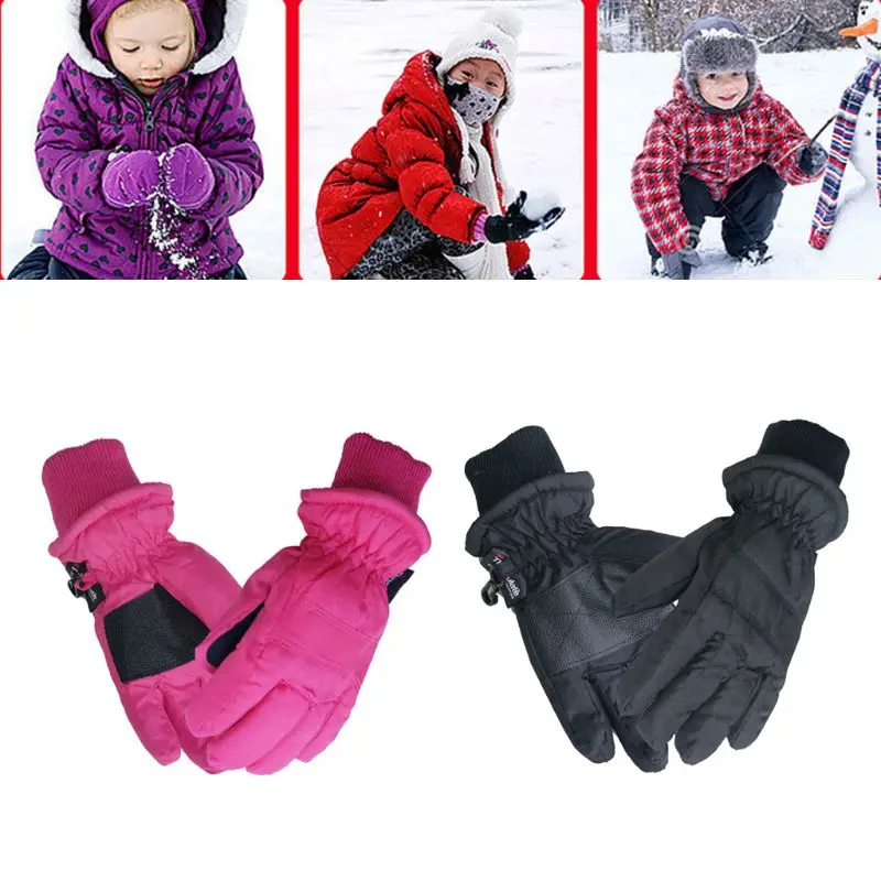 Детские перчатки зимние теплые уличные перчатки для лыжного спорта водонепроницаемые ветрозащитные спортивные перчатки