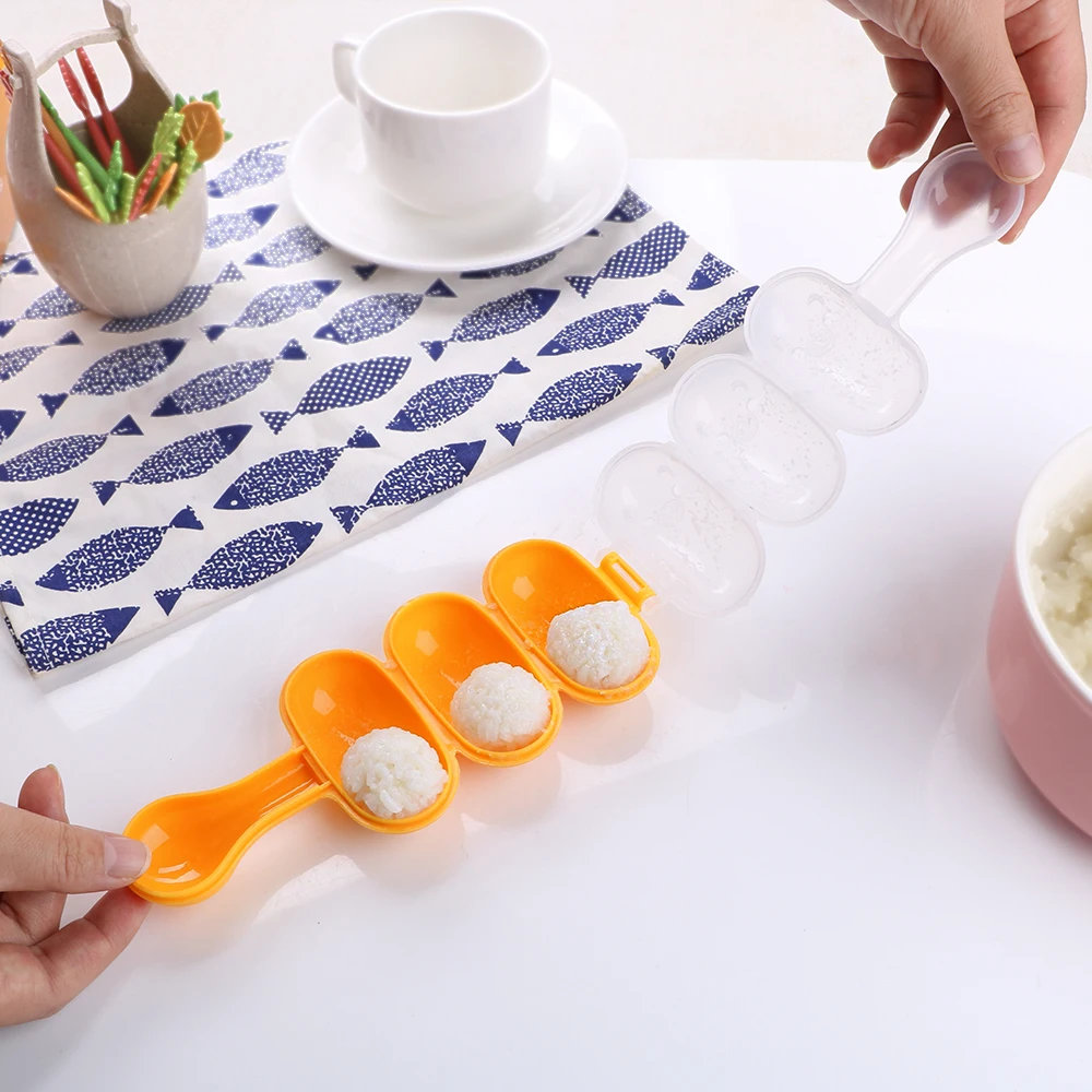 Японский Рисовый онигири пресс-форма для еды кухонные аксессуары Bento формочка для суши для изготовления суши инструменты рисовый пресс-формы шариков DIY суши