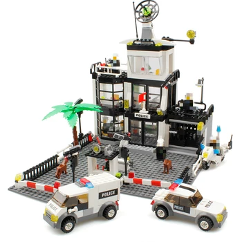 

Police Station KAZI 6725 Toy City Building Blocks DIY Prison Figures Enlighten Bricks Blocks Toy For Kids Compatible All Brands