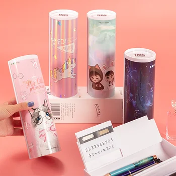 Nbxかわいい鉛筆ケースnewmeboxシンプルな学用品文房具鉛筆ケース学生スタイリッシュなペンケース学習ツール電卓