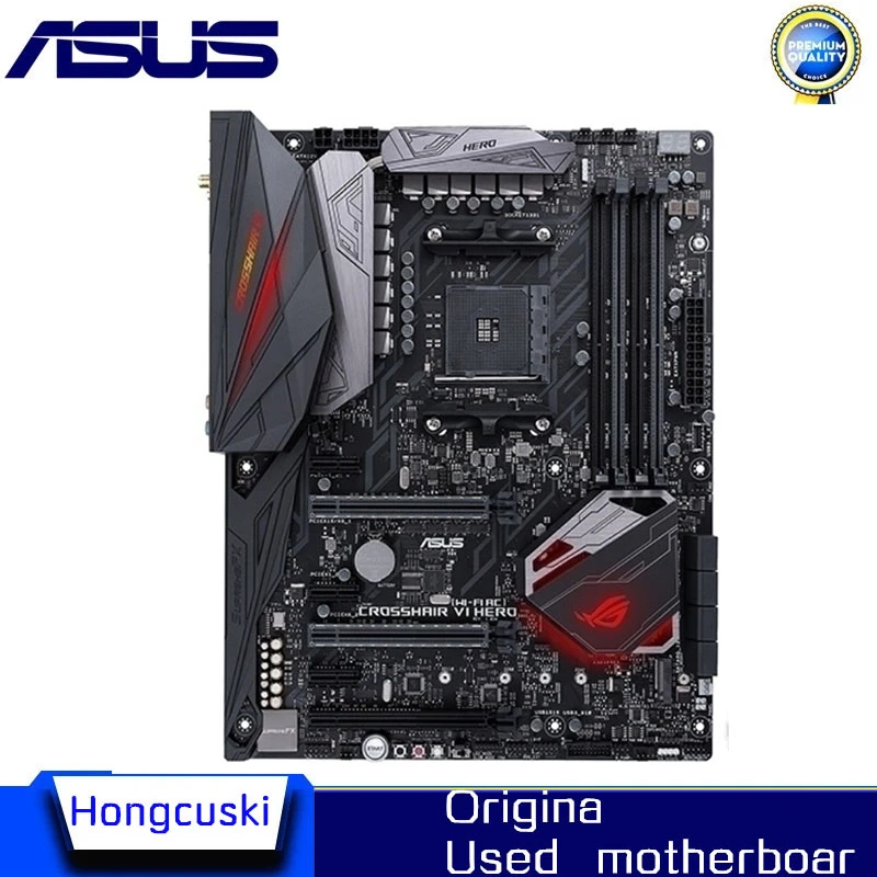 Asus Rog Crosshair Vi Hero Ac) Used Original Motherboard Socket Am4 Ddr4 X370 Motherboard - Motherboards - AliExpress