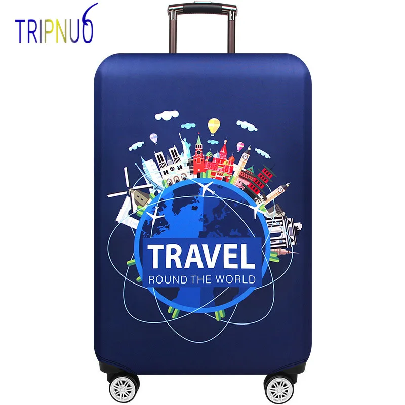 Чехол для чемодана World Trip защитный чехол на чемодан колесиках мужчин и женщин