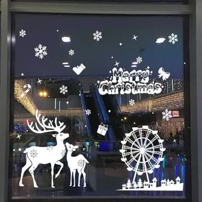 Новые рождественские украшения для дома, кухни, Скалка, фартук, висячий флаг, муфта, Настольная дорожка, наклейка, рождественские принадлежности