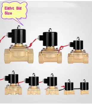 

1/4" 3/8" 1/2" 3/4" 1" 2" Brass Electric Solenoid Valve DC12V DC24V AC220V 110V Normally Closed Solenoid Valve For Water Oil Air