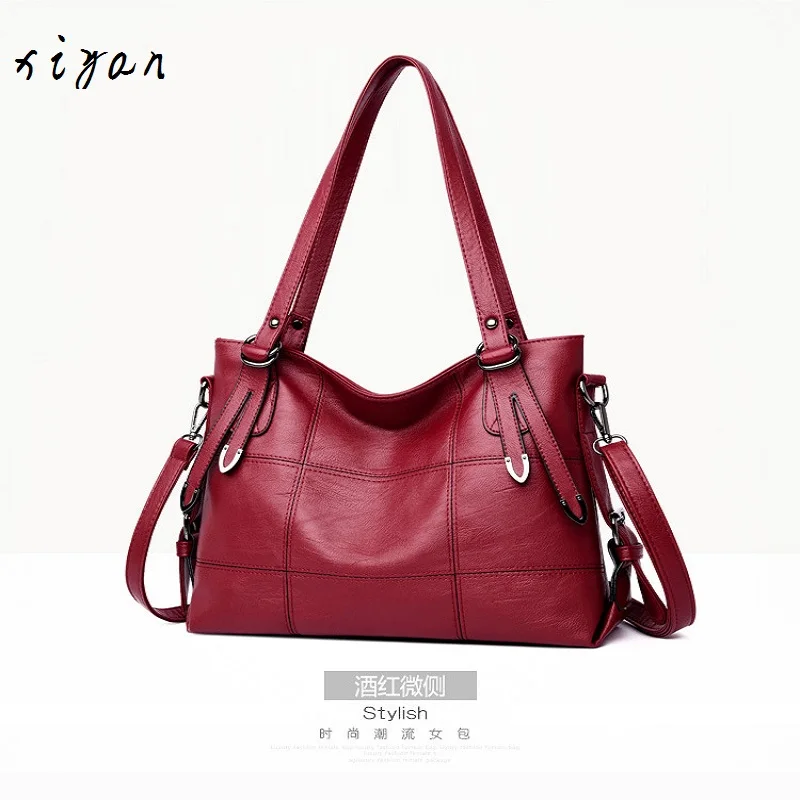 

lady's casual cross-body bag, soft PU leather shoulder bag, tassel lady's handbag, mainly for bag