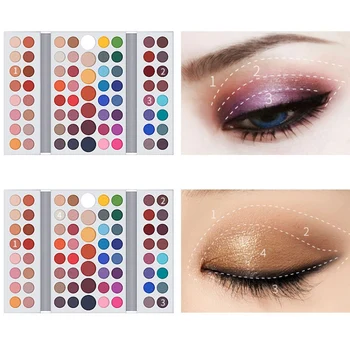 

Pro 71 Colors Gliltter Eyeshadow Palette Highlighter Shimmer Shine Matte Eye Shadow Blush Palette Set