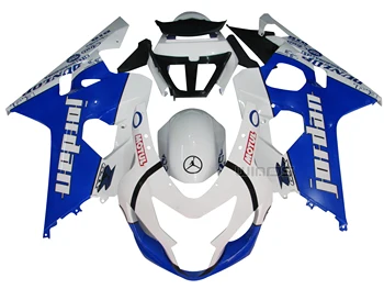 

Body Fairing Kit for Suzuki GSXR600 GSXR750 K4 2004 2005 Blue White Jordan Edition ABS