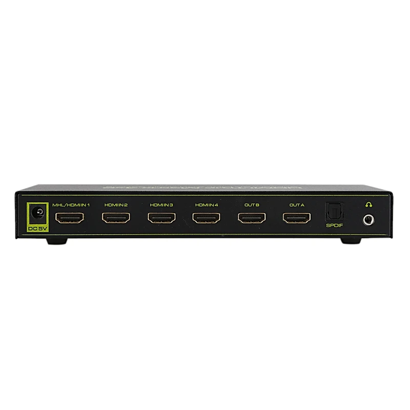 FFYY-HDMI Matrix 4X2 сплиттер переключатель поддержка ARC/PIP/аудио экстрактор/EDID, True Matrix HDMI сплиттер усилитель переключателя