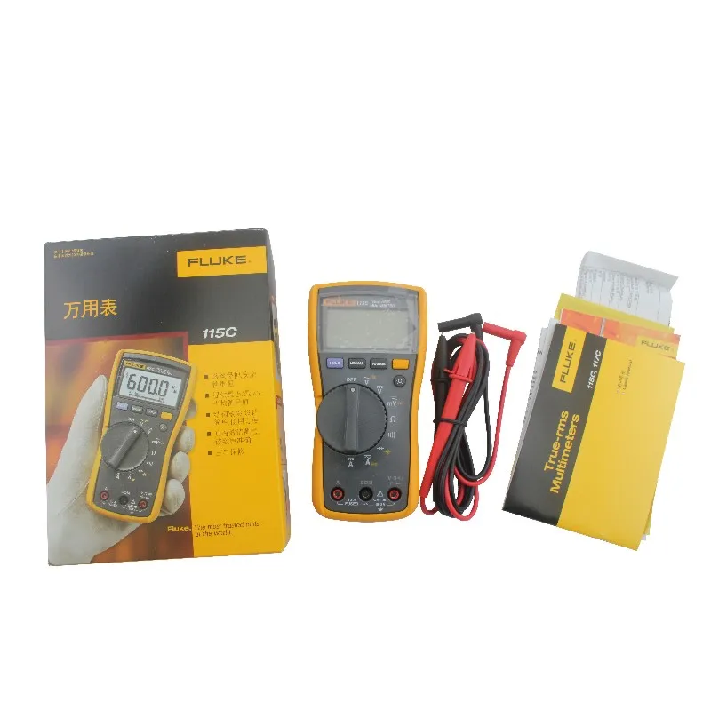 Fluke 115C True RMS мультиметр тестер Цифровой мультиметр Профессиональный портативный цифровой тестер