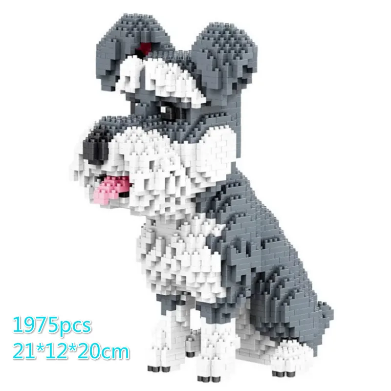 2054 шт. 6638 и т. Д. Строительные блоки Mike Dog, алмазные микро мелкие частицы, орфографическая игрушка для домашней собаки, блочная модель, игрушки для детей, подарки
