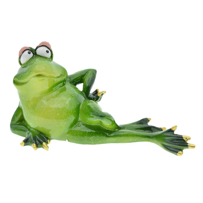 Artificial Animal Resin Bathtub Toilet Frogs Figurines MYBLUE Kawaii Home Room Decorations Accessories Crafts For Ornament Crafts Miniature Figurines Resin Ornaments Lucky Cat Statue Resin Crafts Accessories