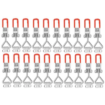 

20 Pack Adjustable Toggle Latch Clamp 4001, 330 Lbs Holding Capacity, Heavy Duty Quick Release Pull Latch Toggle Clamp