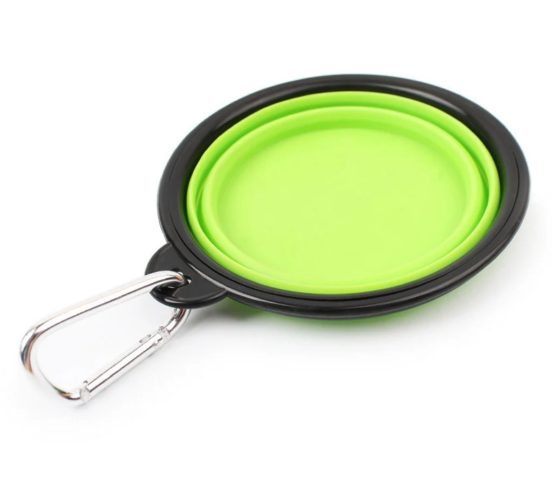 Supplies Nursing Portable zhe die wan Outdoor Dog Bowl Supplies Water Bowls gou liang wan Cat Dog Pet