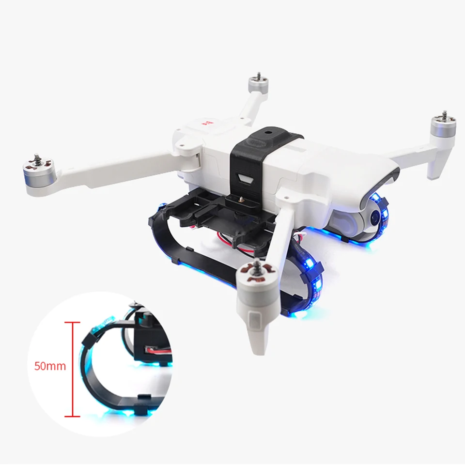 FIMI X8 SE Дрон шасси красочные светодиодные полосы FIMI Квадрокоптер ночной полет неоновый круиз с эффектом длительной экспозиции свет живопись