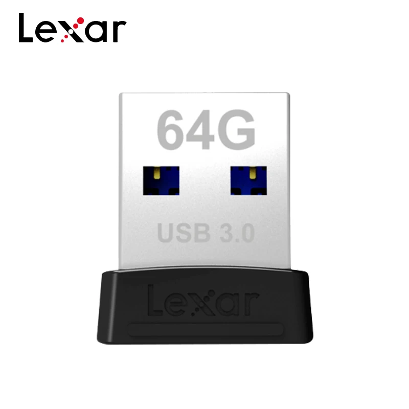 Lexar USB флэш-накопитель S47 USB 3,0 128 ГБ максимальное значение Скорость 120 МБ/с. Мини U диск флэш-накопитель 32 Гб 64 Гб карта памяти