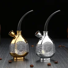 Новая популярная бутылка водопровод переносной мини-кальян табак для кальяна курительные трубы подарок здоровья металлическая трубка фильтр фильтрации