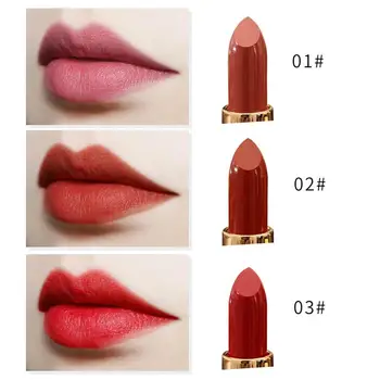 

Small Gold Tube Lipstick Waterproof Not Fade Non-stick Cup Colorfast Matte Velvet Lipstick