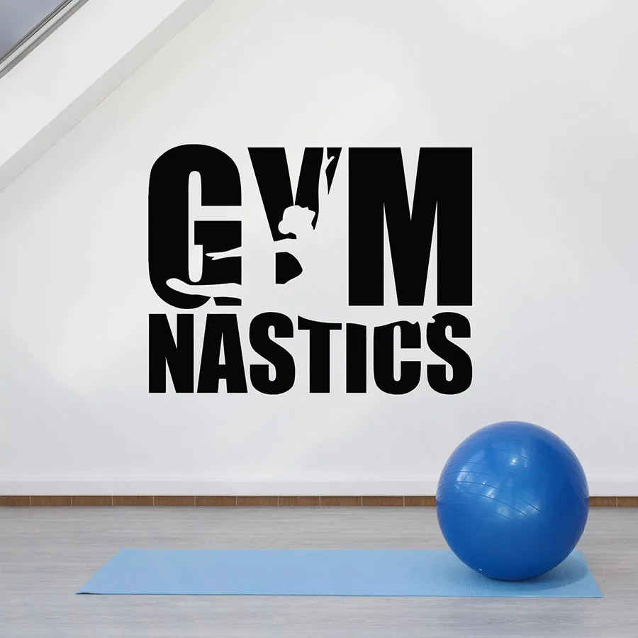 

Гимнастическая Наклейка на стену спортивная фигура танцующая девушка спорт виниловые наклейки на окна гимнастическая для девочек спальня домашний декор Фреска C056