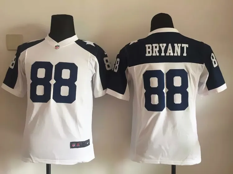Все сшитые Молодежные Dallas s Дети 11 Cole besley 50 Sean Lee 21 Ezekiel Elliott#88 Dez Bryant Джерси - Цвет: Белый
