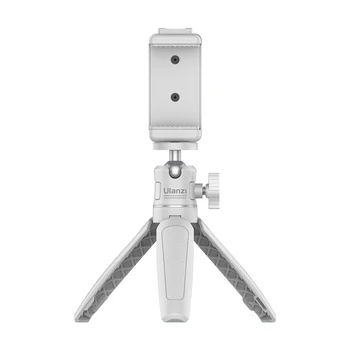 

Ulanzi MT-08 Mini Smartphone DSLR Tripod for Sony ZV1 Canon M50 Cold Shoe Tripod Mount for LED Light Microphone Vlog Tripod Kit