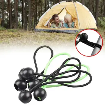 

10Pcs Elasticated Fixing Wear Resistant Portable Constant Tension Tent Tarpaulin Rope String Mountaineering Firmly Bungees Balls