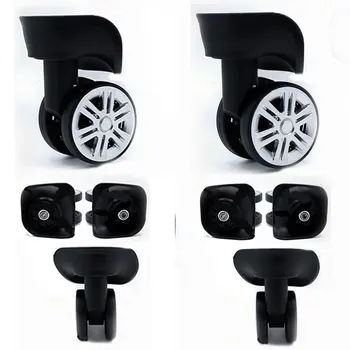 

1 Pair Portable Mute Rubber Trolley Luggage Wheels Repair Universal Travel Suitcase Part Replacement Luggage Wheels Accessories
