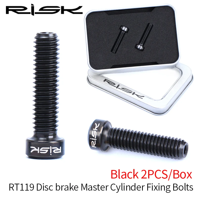 Cylinder Bolt Black Риск болт из титанового сплава масло дисковый тормоз зажим винт суппорта/кровотечение ниппель/масло компрессионная гайка/фиксатор штифт/Главный цилиндр фиксированный - Цвет: Cylinder Bolt Black