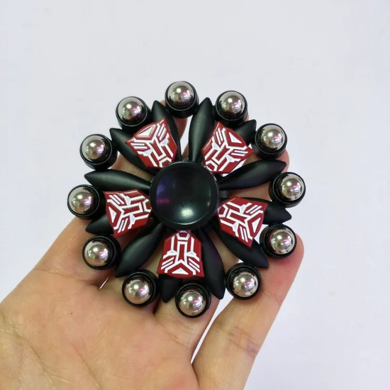 

New Style Double Layer Fidget Spinner Alloy Skeleton Double Bearing Superman Batman Iron Man Steel Ball Fidget Spinner