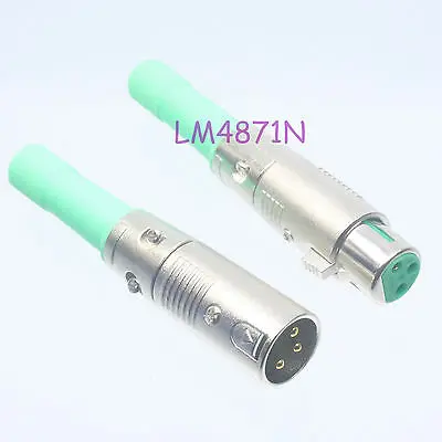 

DHL/EMS 20 LOTS 1Pair Neutrik NC3M NC3F 3 Pin XLR Connector Silver Housing gold Contact audio -d2