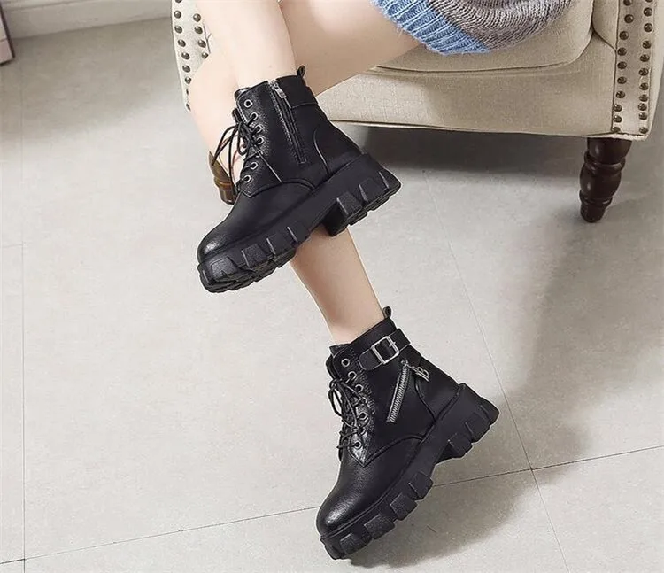 Обувь; женские ботильоны; ботинки из искусственной кожи; chaussures femme Zapatos De Mujer; твердая обувь; женская обувь; черные ботинки