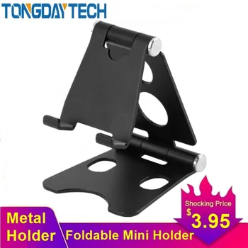 

Tongdaytech Desk Mobile Phone Stand Aluminium Holder Foldable Mini Mount Telefon Tutucu For Iphone Tablet Smartphone