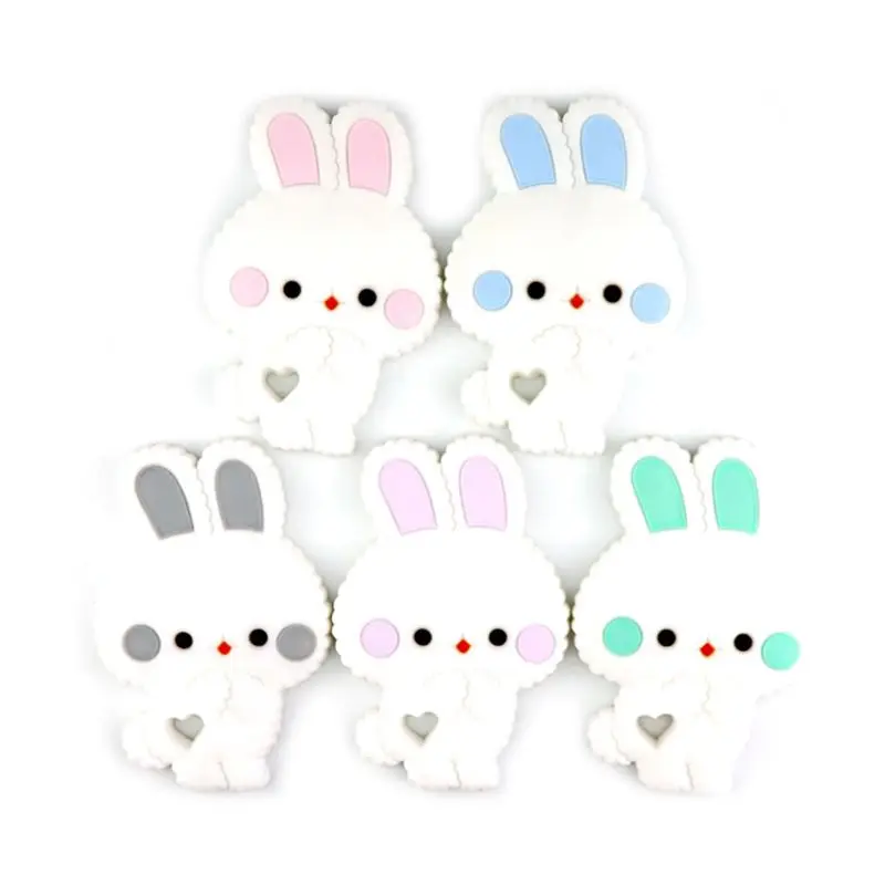 

Cartoon Animal Rabbit Silicone Teether Baby Chew Teeth Molar Toy Appease Infants Supplies