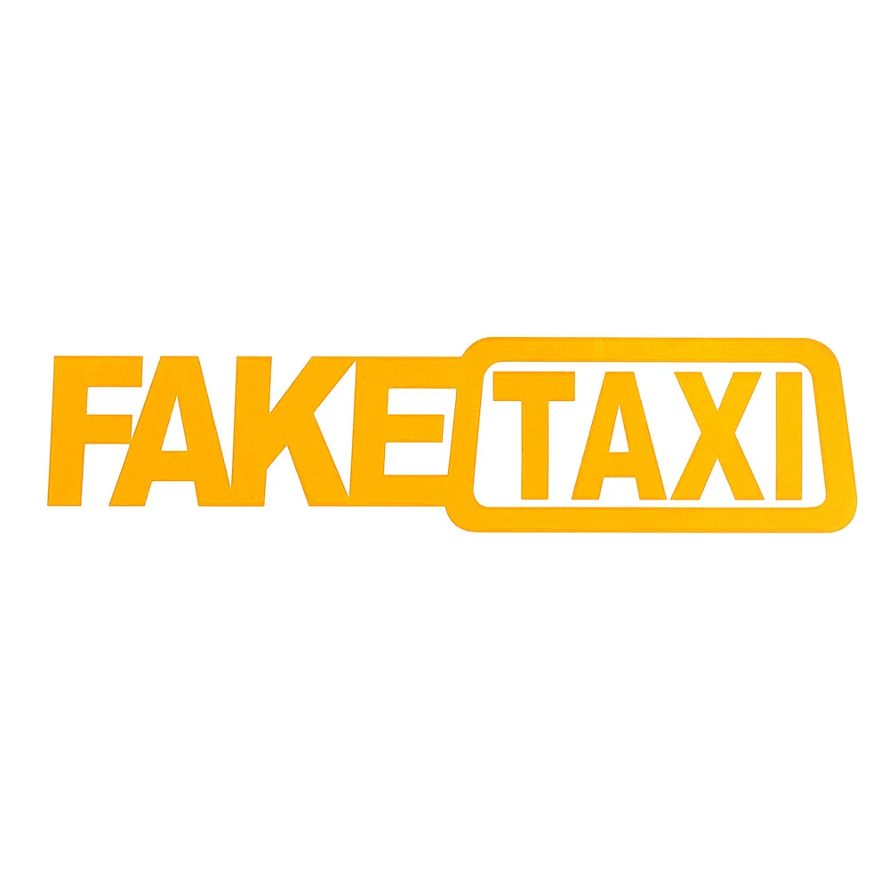 

Creative FAKE TAXI Car Stickers Motorcycle Accessories Cover Scratches Waterproof PVC 20cm X 4.8cm