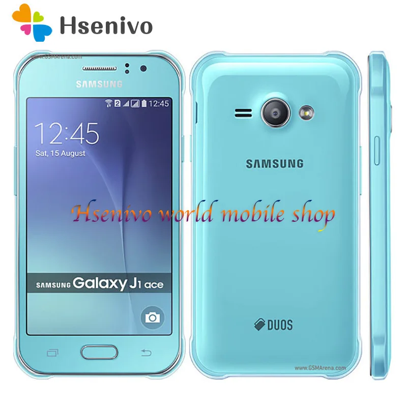 Мобильный телефон samsung Galaxy J1 Ace J110, 4G LTE, две sim-карты, Android, 4 Гб rom, Wifi, gps, двухъядерный, 4,3 дюймов, сенсорный экран, мобильный телефон